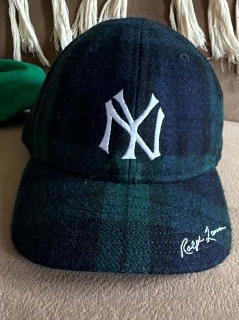 Polo Ralph Lauren New Era New York Yankees Toddler Hat Blackwatch Plaid